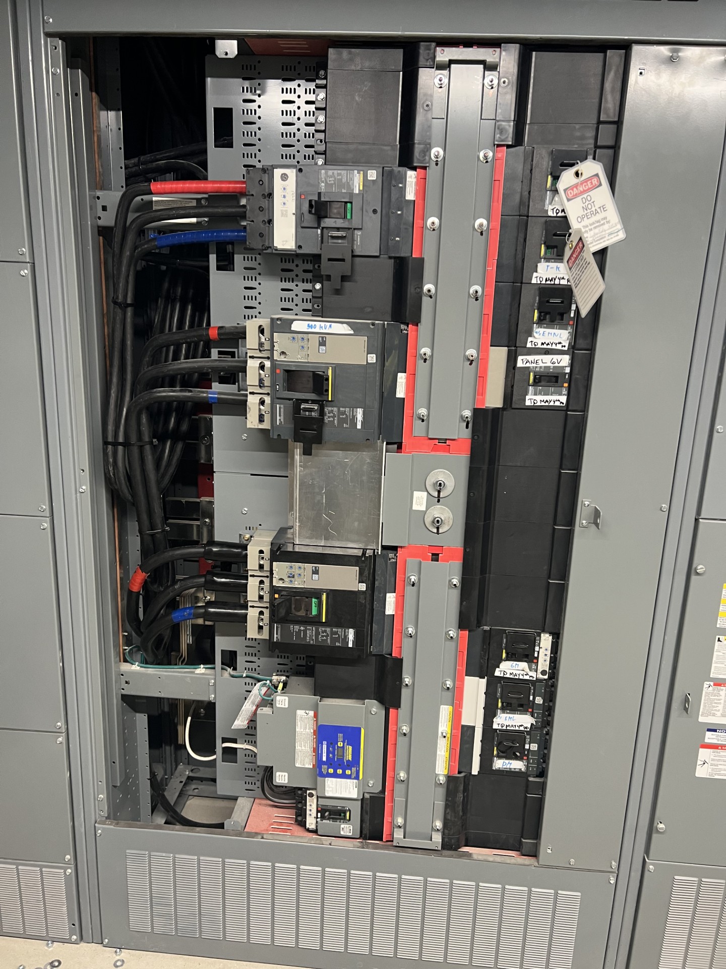 Commercial switchgear and electrical distribution